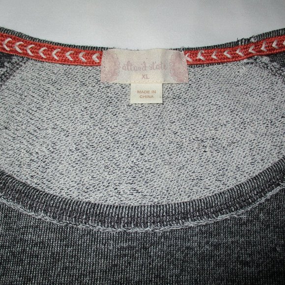 ALTAR'D STATE Gray Long Sleeve Sweater/Crochet Details - Picture 6 of 6